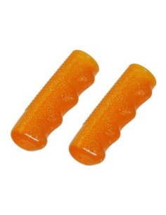 Lowrider Grips 7/8 long 95mm Sparkle/Orange.